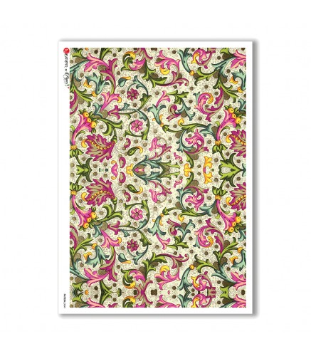Premium Rice Paper - William Morris (0049) - 1 design of A4